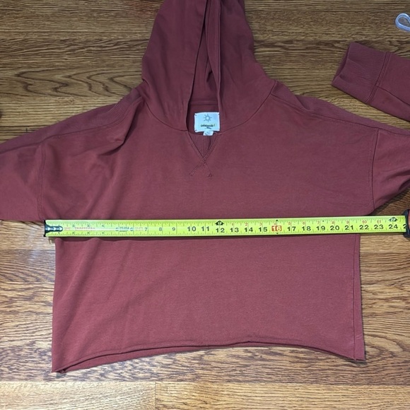 Offline by Aerie Women's Cropped Hoodie Sweatshirt Terracotta Brown Size Small - Picture 8 of 9